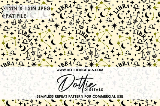 Libra Repeat Seamless Pattern
