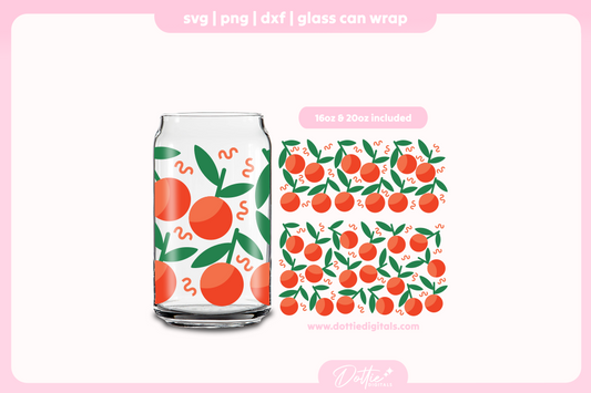 Oranges 16oz & 20oz Libbey Glass Can Bundle SVG PNG