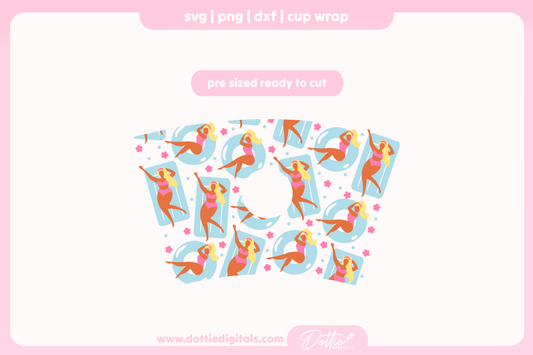 Pool Girls 24oz Starbucks Cold Cup SVG PNG