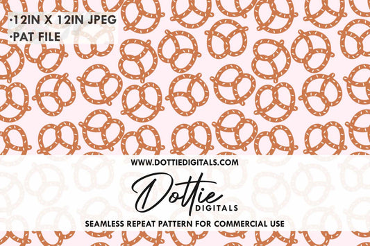 Pretzels Repeat Seamless Pattern