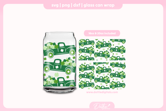 Shamrock Trucks 16oz & 20oz Libbey Glass Can Bundle SVG PNG