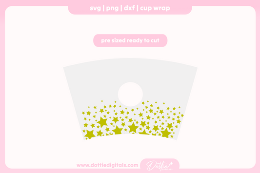 Sparkling Stars Fairy Dust Star Festive Stars Night Sky 24oz Starbucks Cold Cup SVG PNG