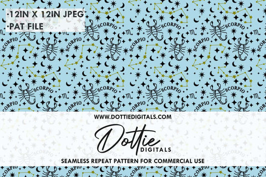 Scorpio Repeat Seamless Pattern