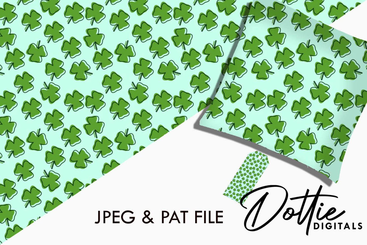 Shamrocks Repeat Seamless Pattern