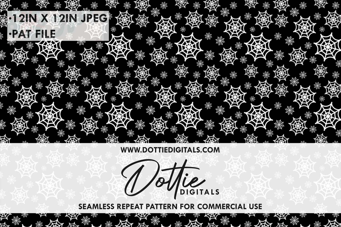 Spider Webs Repeat Seamless Pattern