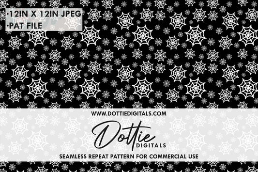 Spider Webs Repeat Seamless Pattern