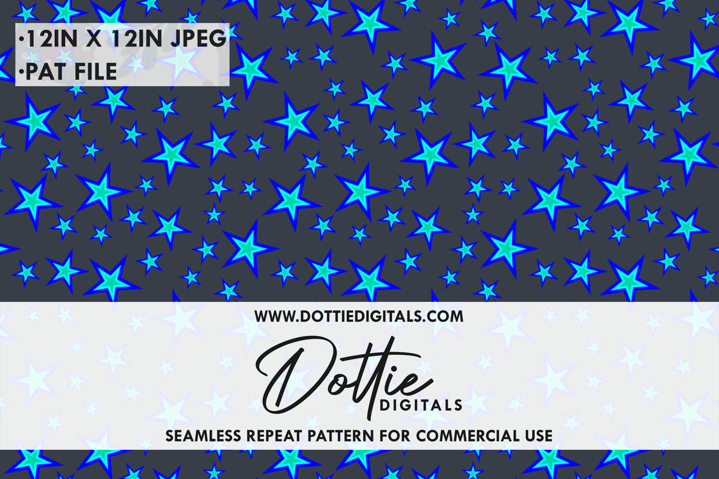 Stars Repeat Seamless Pattern