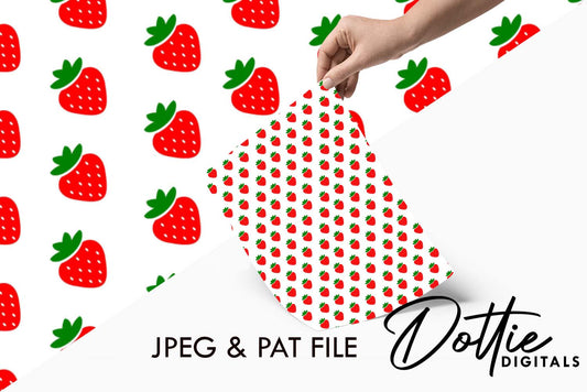 Strawberry Repeat Seamless Pattern