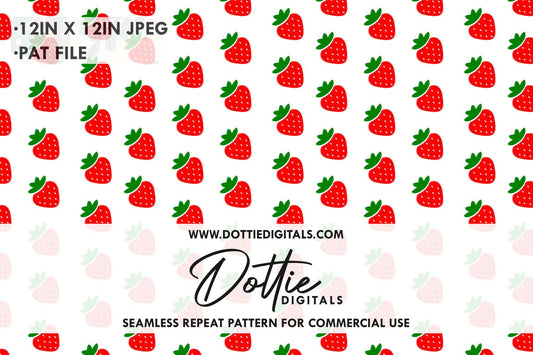 Strawberry Repeat Seamless Pattern