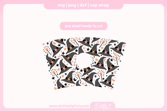 Witch's Hat Halloween 24oz Starbucks Cold Cup SVG PNG