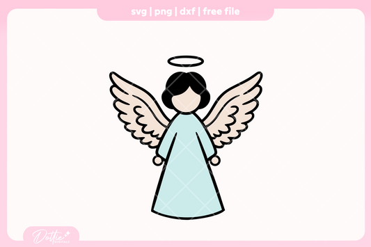 Angels FREE SVG PNG Craft File
