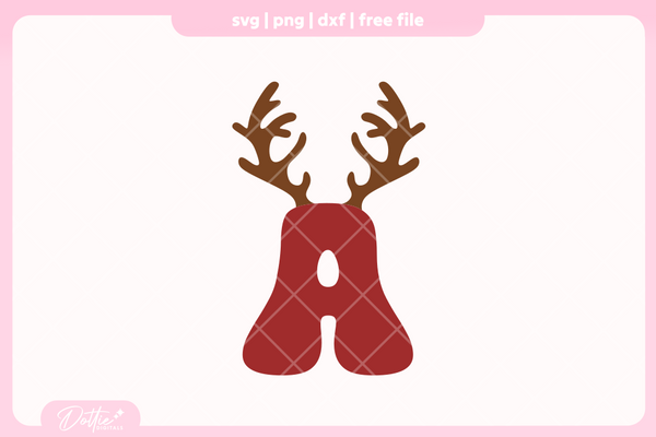 Antler Alphabet FREE SVG PNG Craft File