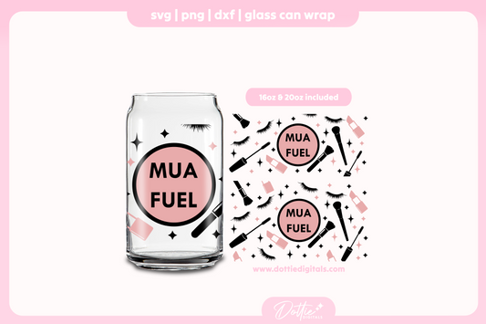 MUA Fuel 16oz & 20oz Libbey Glass Can Bundle SVG PNG