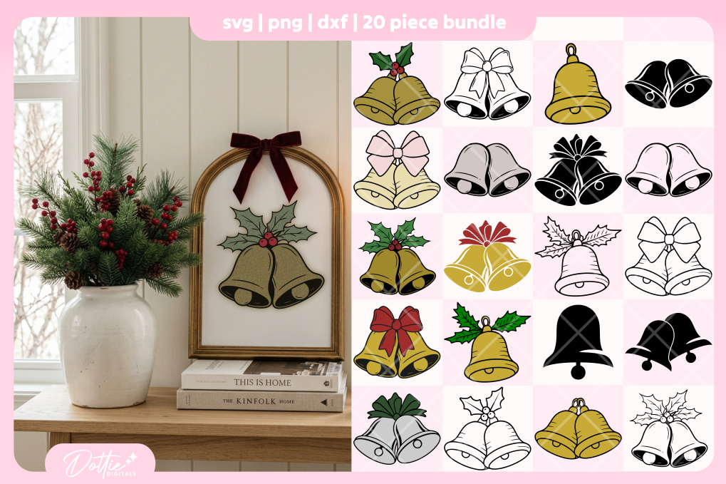 Bells Bundle 20 SVGs PNGs
