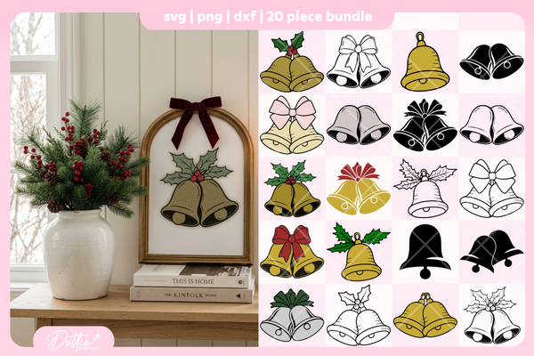 Bells Bundle 20 SVGs PNGs