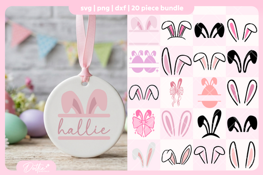 Bunny Ears Bundle 20 SVGs PNGs