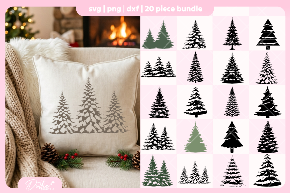 Christmas Trees FREE SVG PNG Craft File
