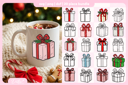 Gift FREE SVG PNG Craft File