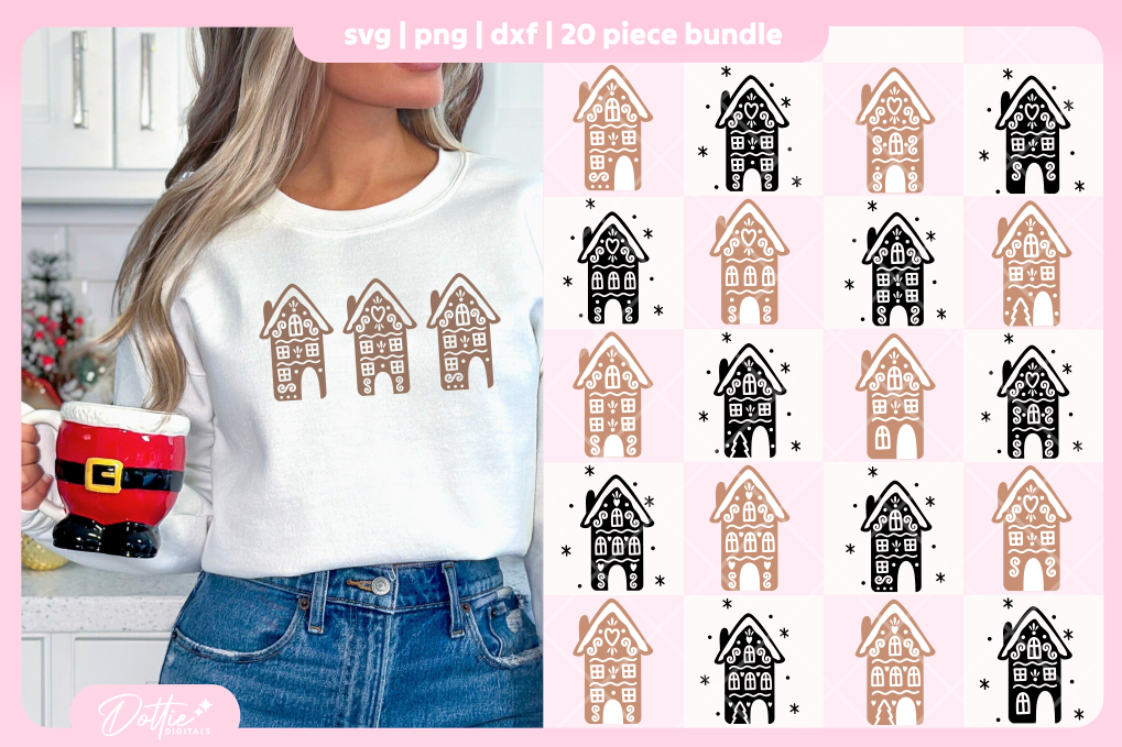 Gingerbread House FREE SVG PNG Craft File