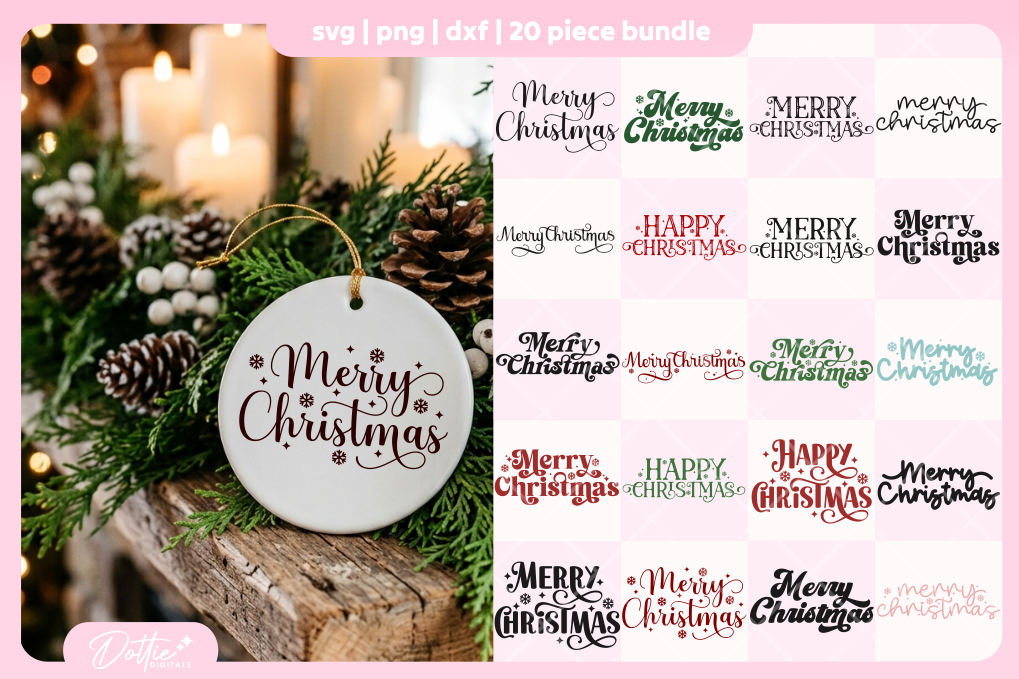 Merry Christmas FREE SVG PNG Craft File