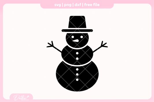 Snowmen FREE SVG PNG Craft File