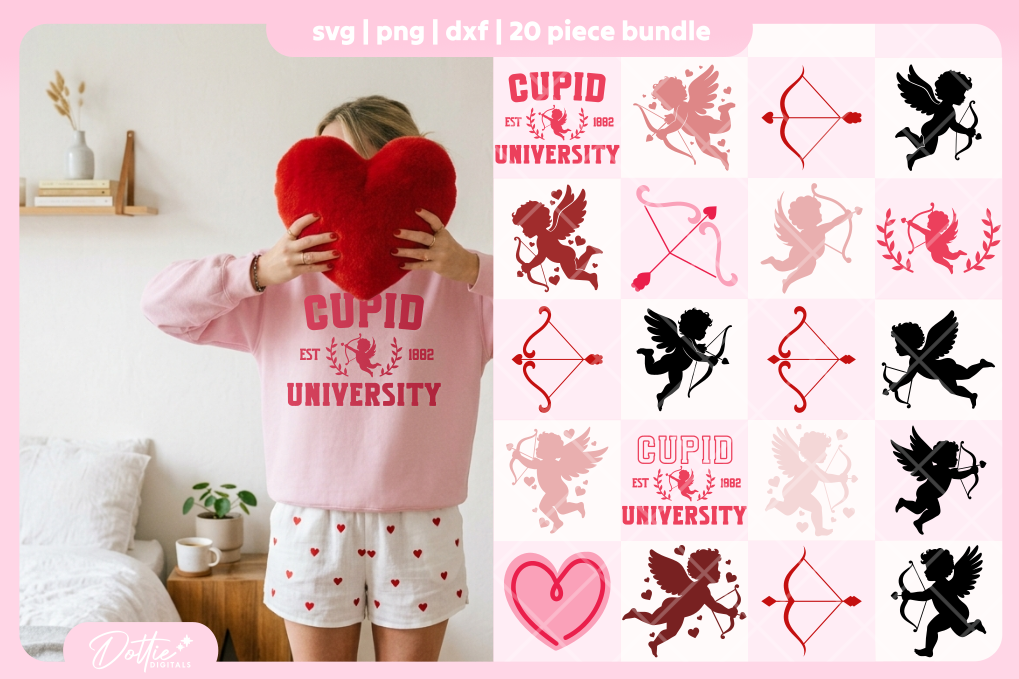 Cupid Bundle 20 SVGs PNGs