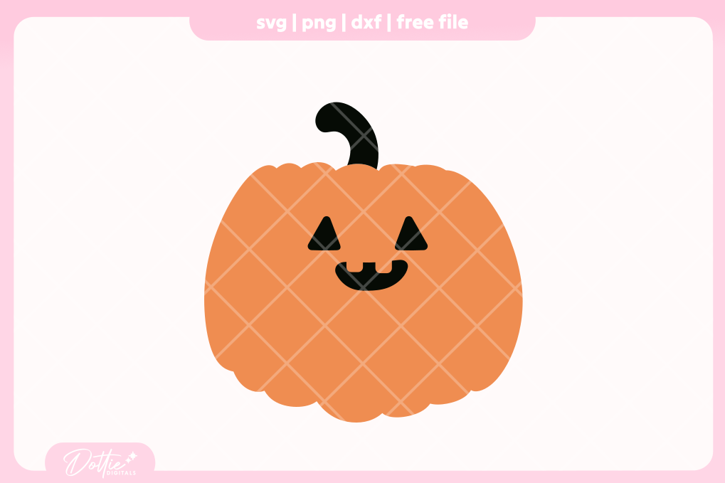 Cute Ghosts Pumpkins FREE SVG PNG Craft File