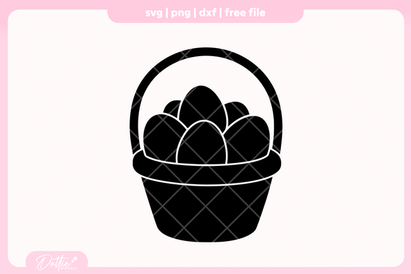 Easter Basket FREE SVG PNG Craft File