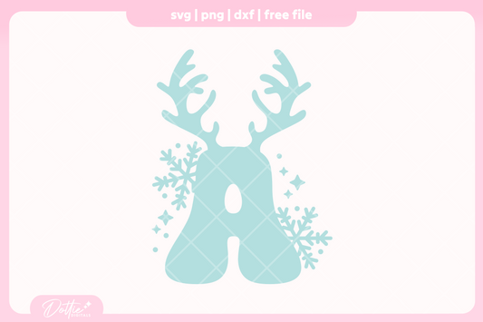 Festive Alphabet FREE SVG PNG Craft File