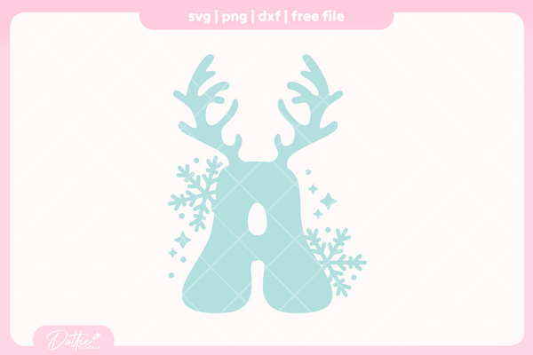 Festive Alphabet FREE SVG PNG Craft File