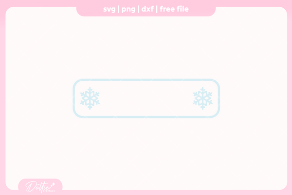Festive Frames FREE SVG PNG Craft File