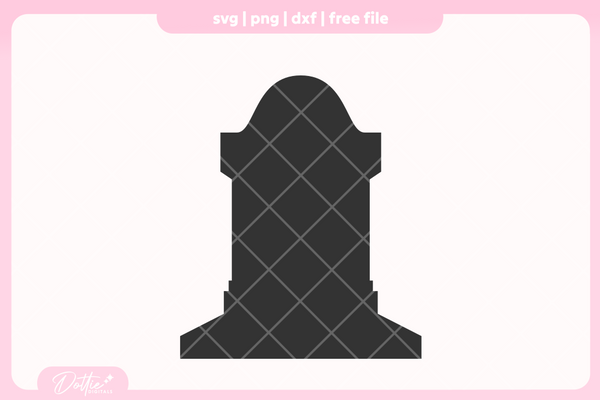 Grave Stone FREE SVG PNG Craft File