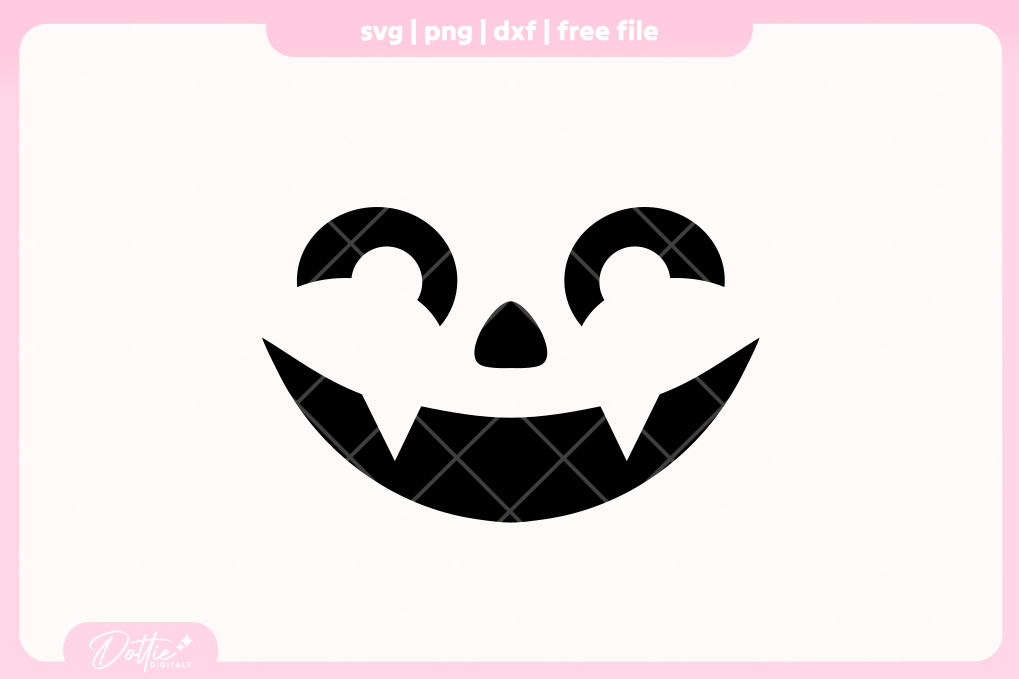 Jack O Lantern Faces FREE SVG PNG Craft File