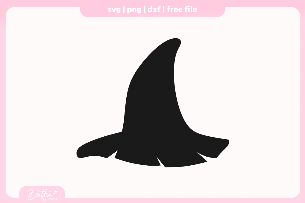 Witch Hat FREE SVG PNG Craft File