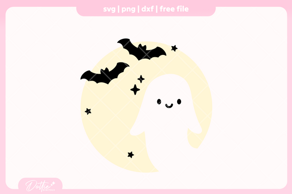Ghosts FREE SVG PNG Craft File