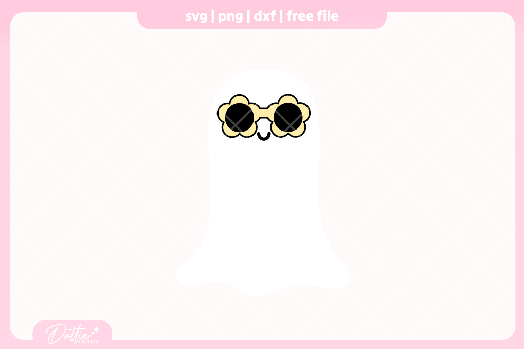 Groovy Ghosts and Pumpkins FREE SVG PNG Craft File