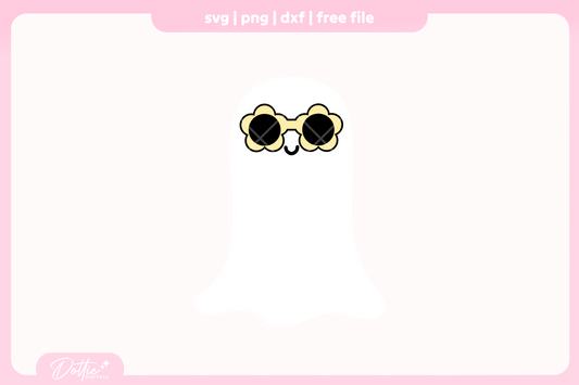 Groovy Ghosts and Pumpkins FREE SVG PNG Craft File