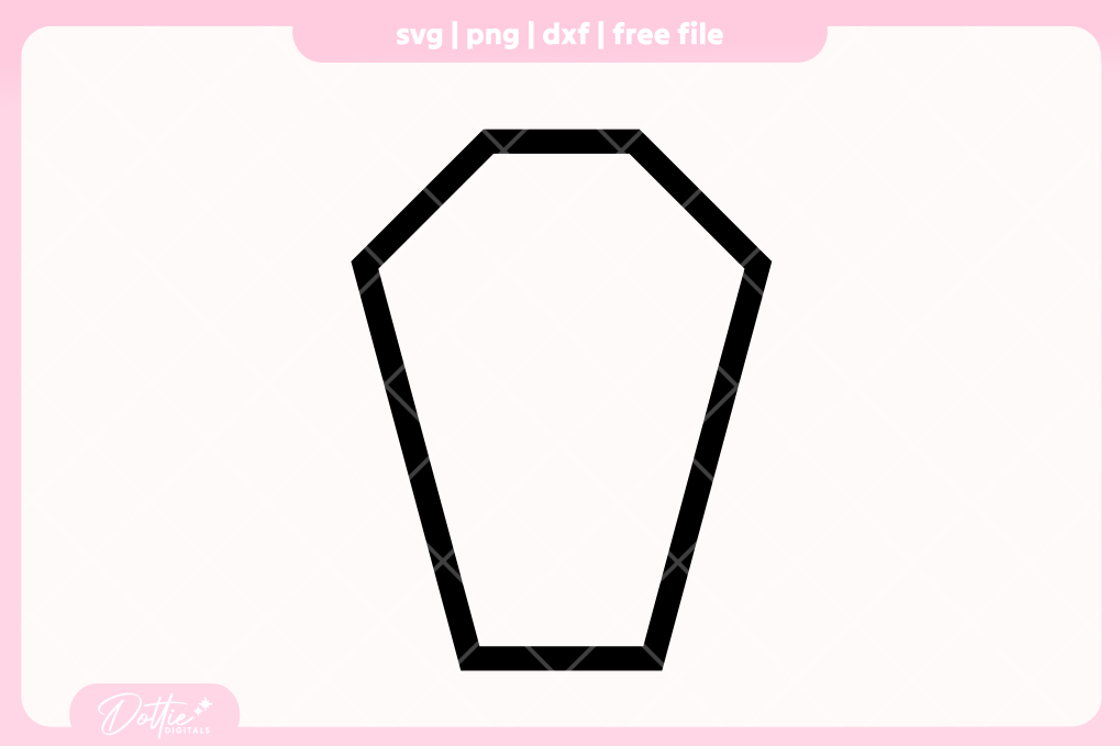 Halloween Coffins FREE SVG PNG Craft File