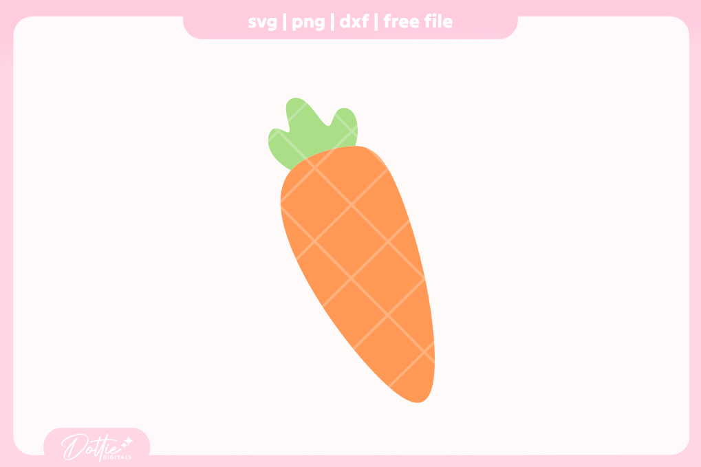 Carrot FREE SVG PNG Craft File
