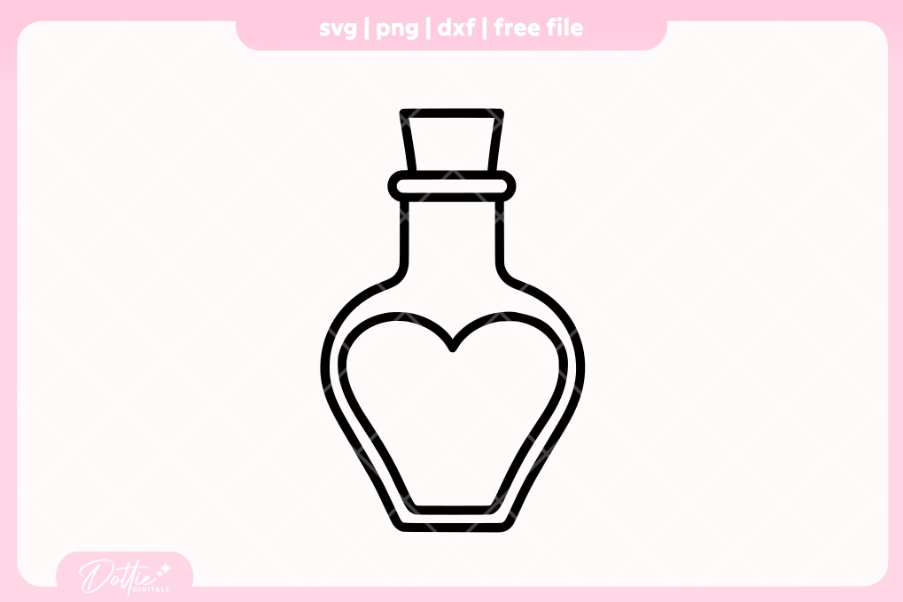 Love Potions FREE SVG PNG Craft File