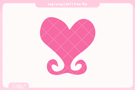 Pink Hearts FREE SVG PNG Craft File