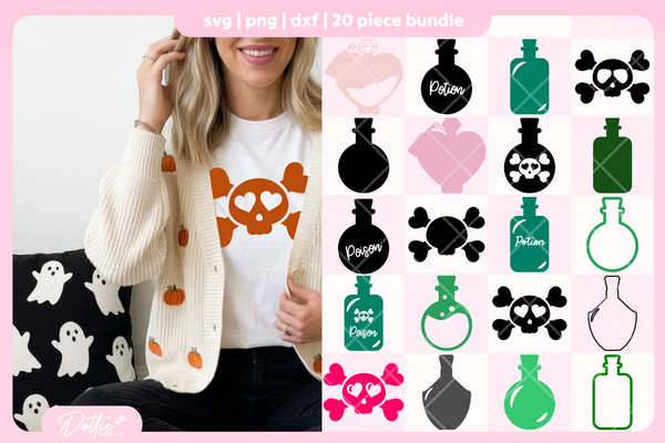 Potions Bundle 20 SVGs PNGs