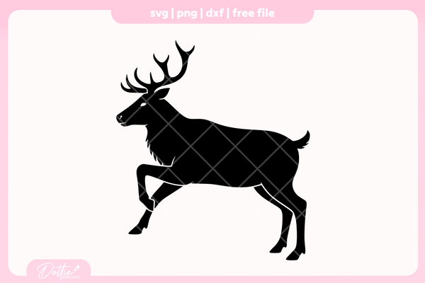 Reindeer FREE SVG PNG Craft File