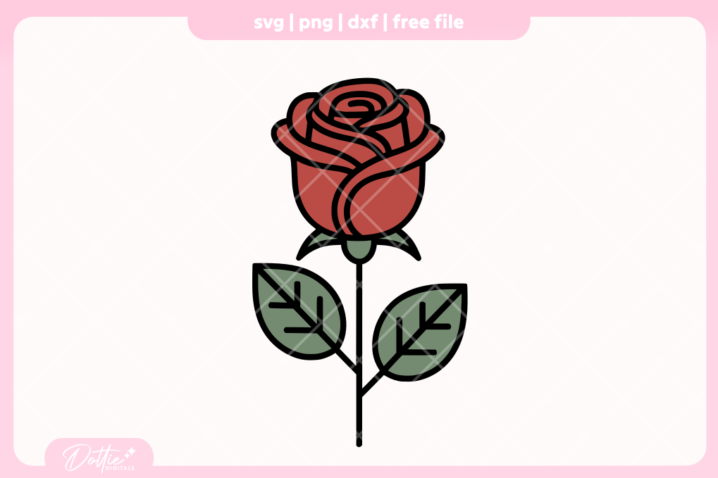 Roses FREE SVG PNG Craft File