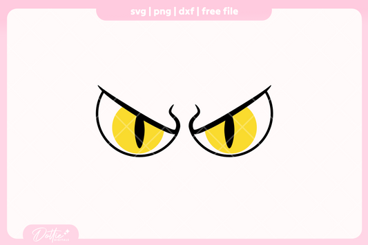 Scary Eyes FREE SVG PNG Craft File