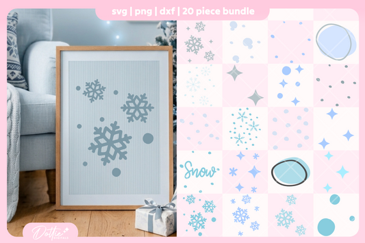 Snow Bundle 20 SVGs PNGs