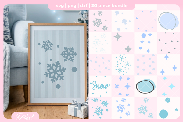 Snow Bundle 20 SVGs PNGs