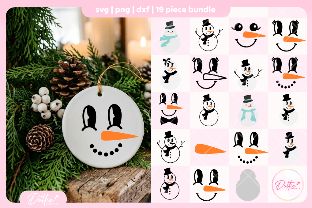 Snowmen FREE SVG PNG Craft File