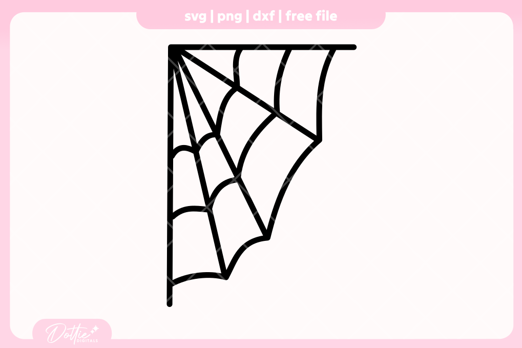 Spider Webs FREE SVG PNG Craft File