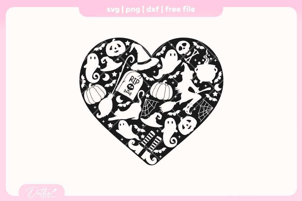 Spooky Bows FREE SVG PNG Craft File